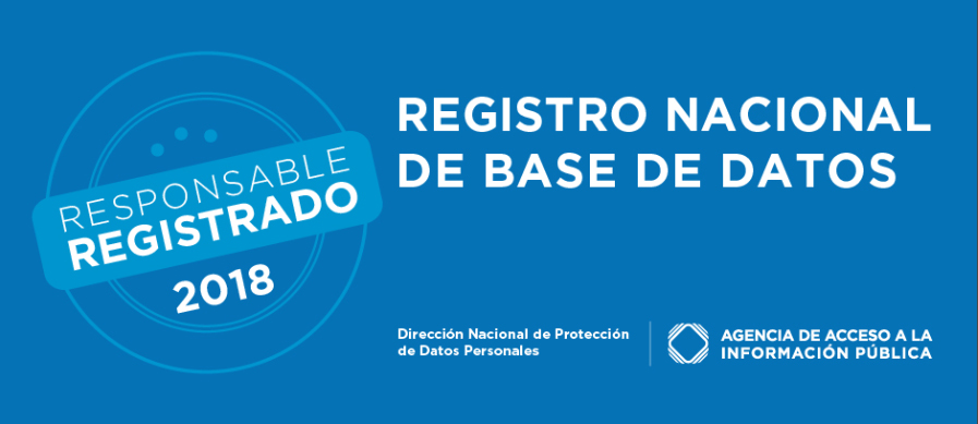 Logo de registro nacional de base de datos